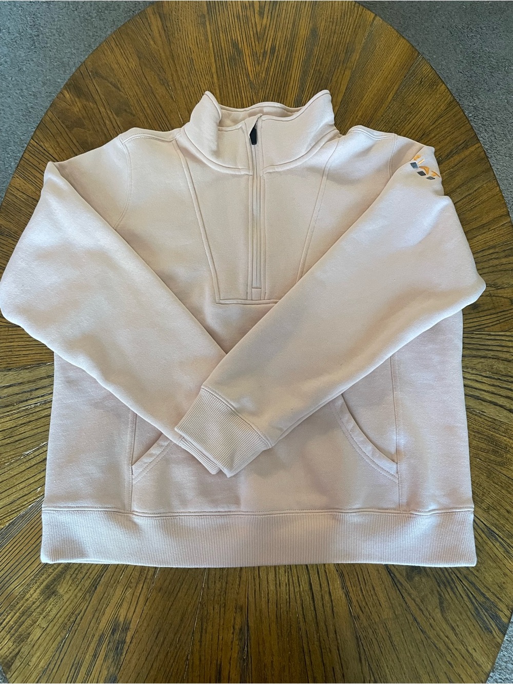 Ariat Rebar 1/4 Zip Sweatshirt in Light Pink